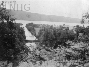 River Foyers entering Loch Ness, August 1930.