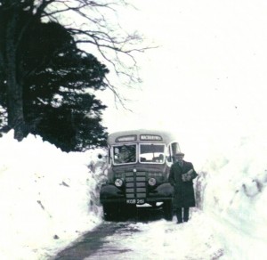 Whitebridge bus snow