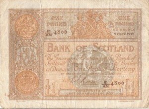 1922 pound note 